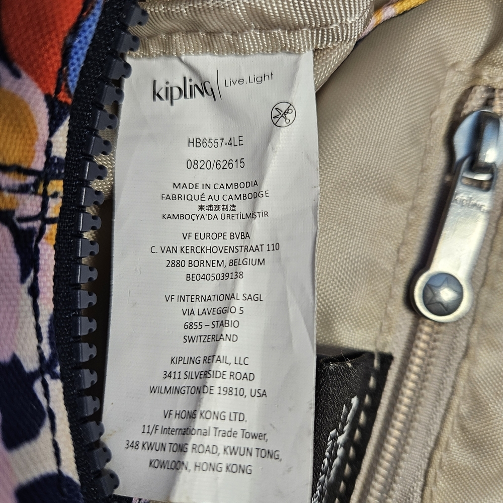 Kipling Wes Floral Crossbody Bag In Splashy Posies - Picture 8 of 15